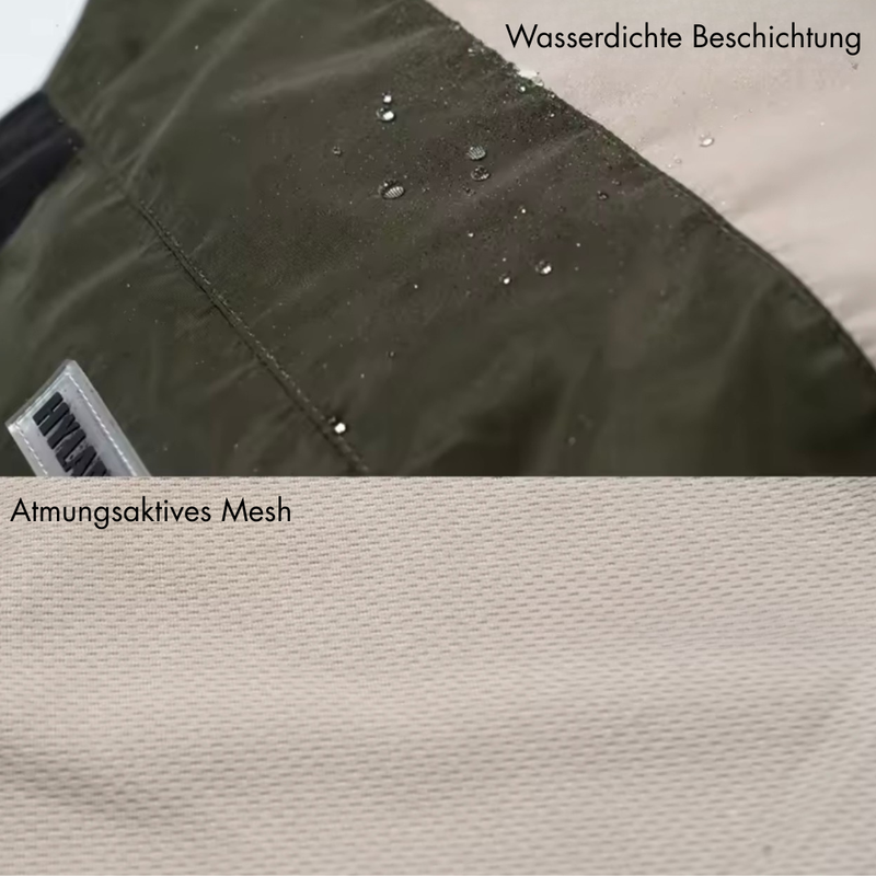 💧 Wasserdichte Beschichtung & atmungsaktives Mesh